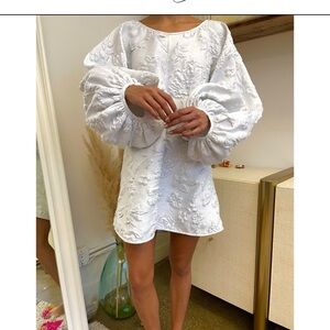 arianne elmy all white good luck dress